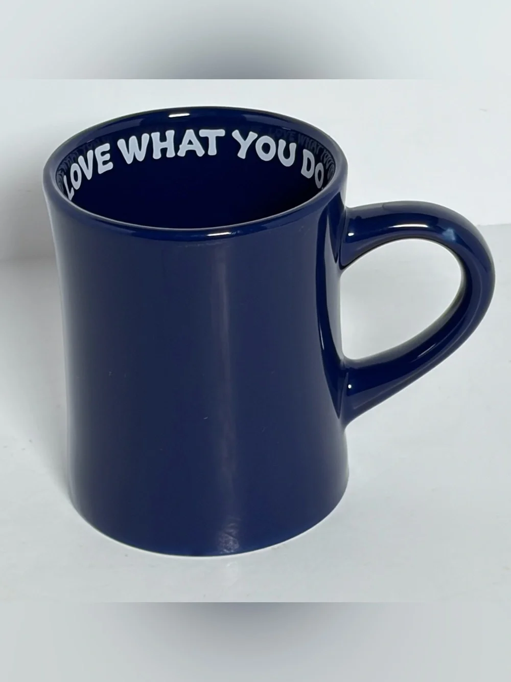 Life Is Good “Do What You Love” Dog Coffee Mug Navy Blue Ceramic 4.5”